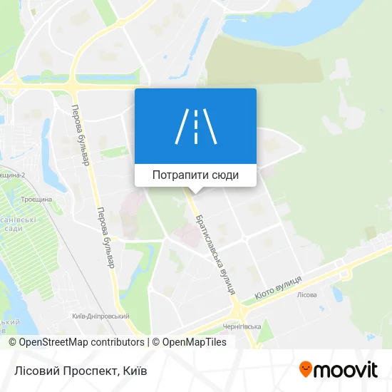 Карта Лісовий Проспект