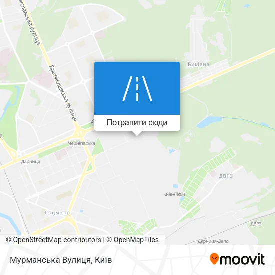Карта Мурманська Вулиця