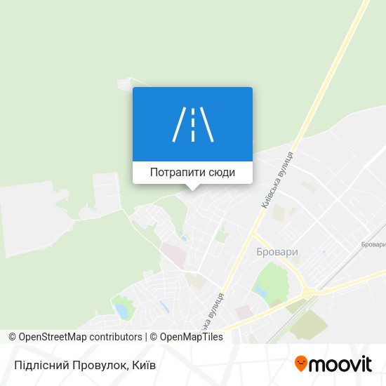 Карта Підлісний Провулок