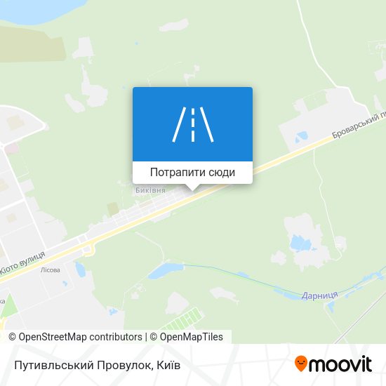 Карта Путивльський Провулок