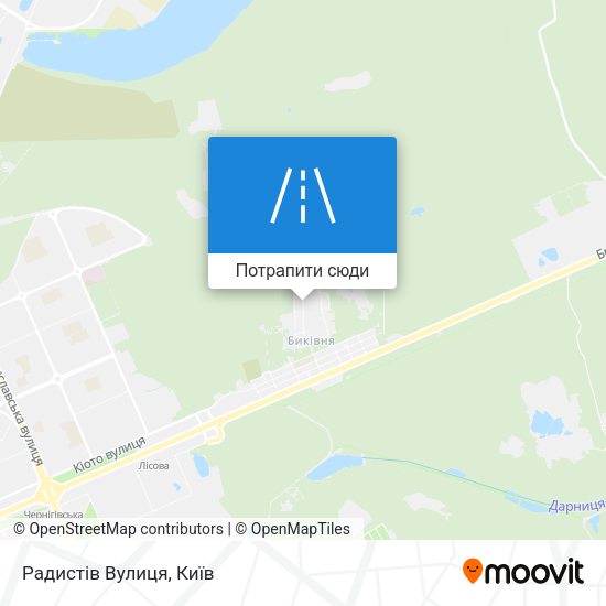 Карта Радистів Вулиця