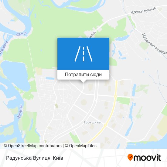 Карта Радунська Вулиця