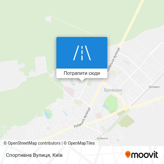Карта Спортивна Вулиця