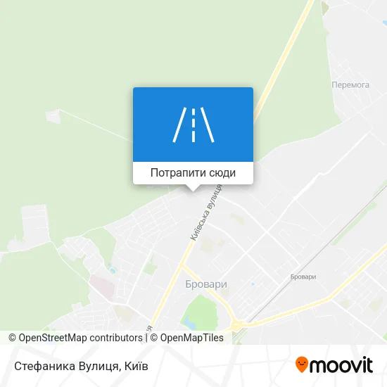 Карта Стефаника Вулиця