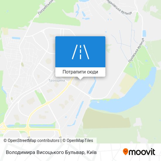 Карта Володимира Висоцького Бульвар