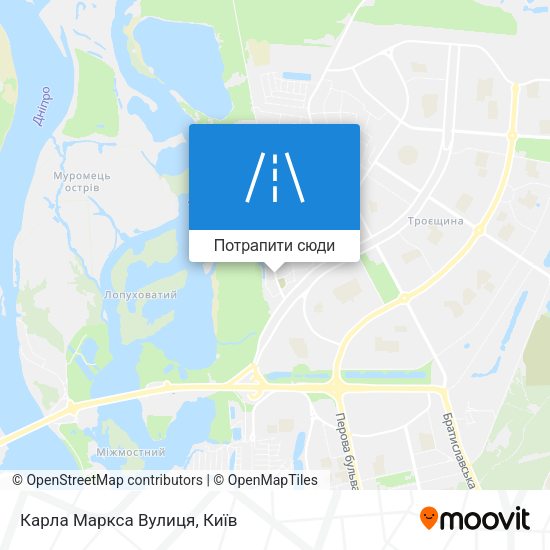 Карта Карла Маркса Вулиця