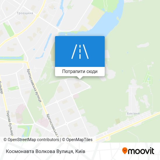 Карта Космонавта Волкова Вулиця