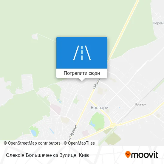 Карта Олексія Большеченка Вулиця