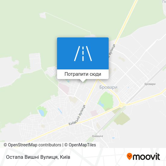 Карта Остапа Вишні Вулиця