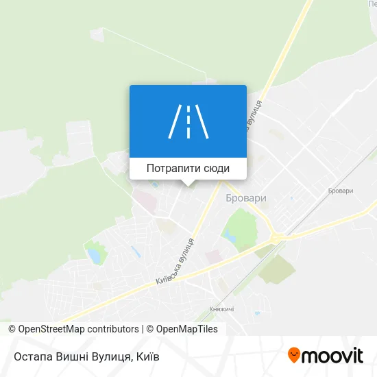 Карта Остапа Вишні Вулиця