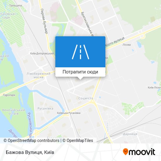 Карта Бажова Вулиця