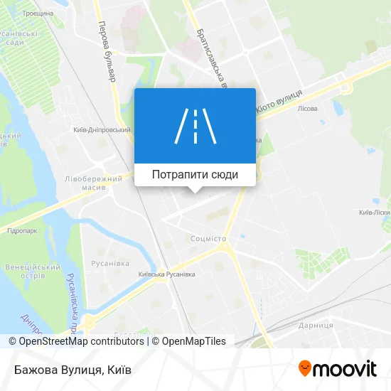Карта Бажова Вулиця