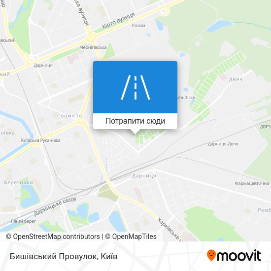 Карта Бишівський Провулок