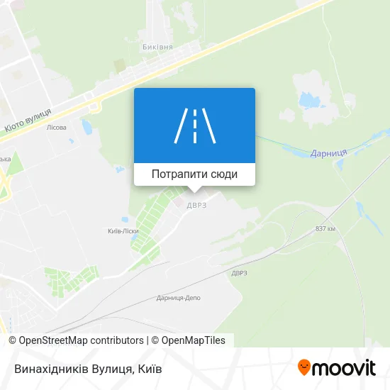 Карта Винахідників Вулиця