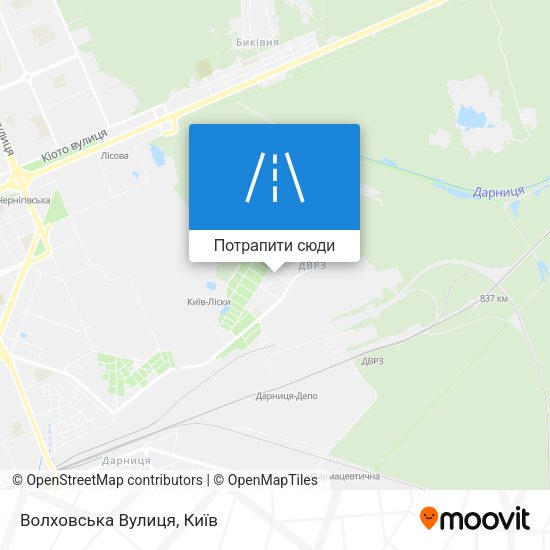 Карта Волховська Вулиця