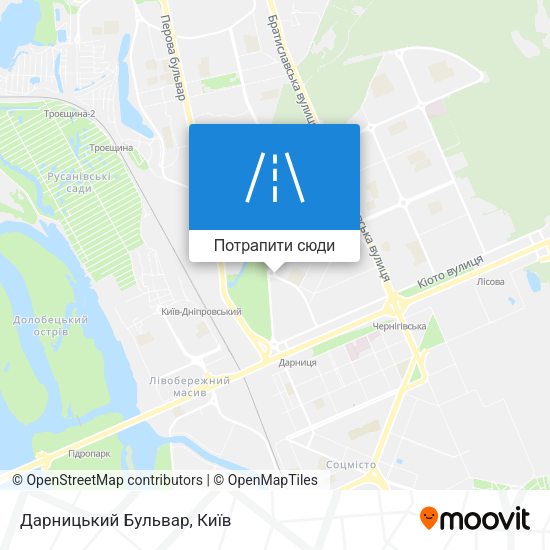 Карта Дарницький Бульвар