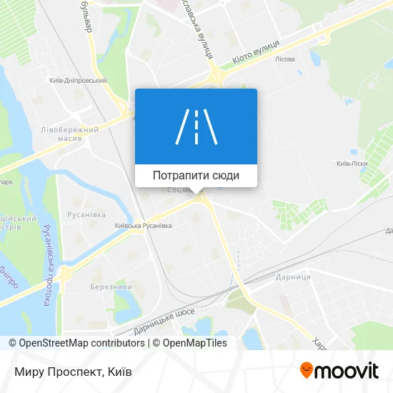 Карта Миру Проспект