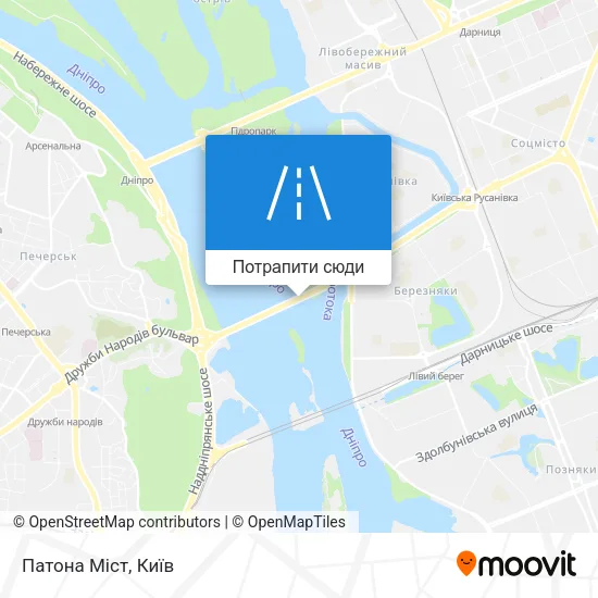 Карта Патона Міст