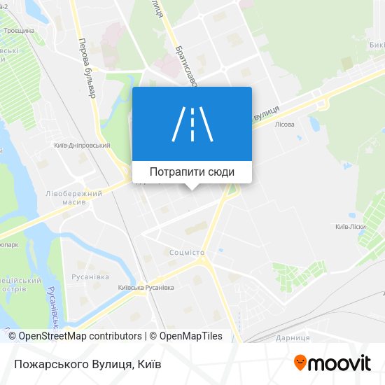 Карта Пожарського Вулиця