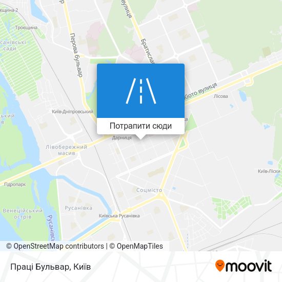 Карта Праці Бульвар