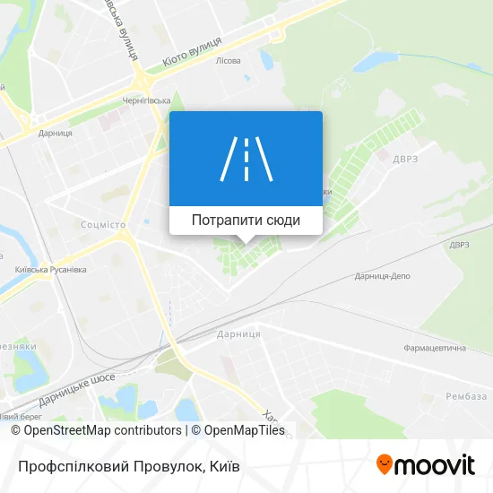 Карта Профспілковий Провулок