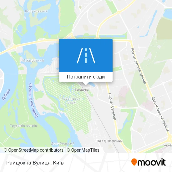 Карта Райдужна Вулиця