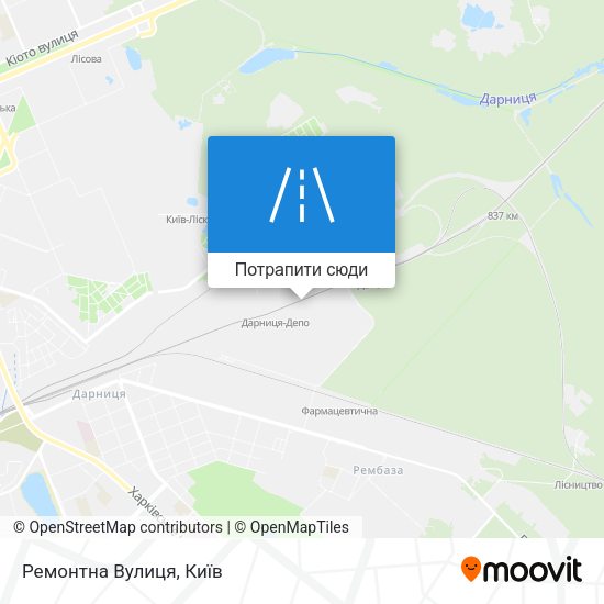 Карта Ремонтна Вулиця