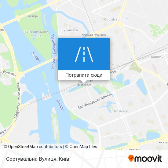 Карта Сортувальна Вулиця