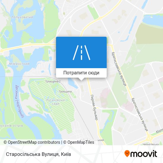 Карта Старосільська Вулиця