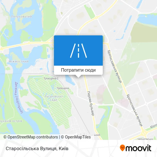 Карта Старосільська Вулиця
