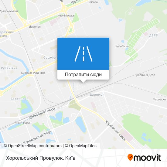 Карта Хорольський Провулок