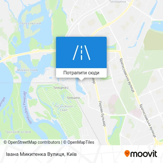 Карта Івана Микитенка Вулиця