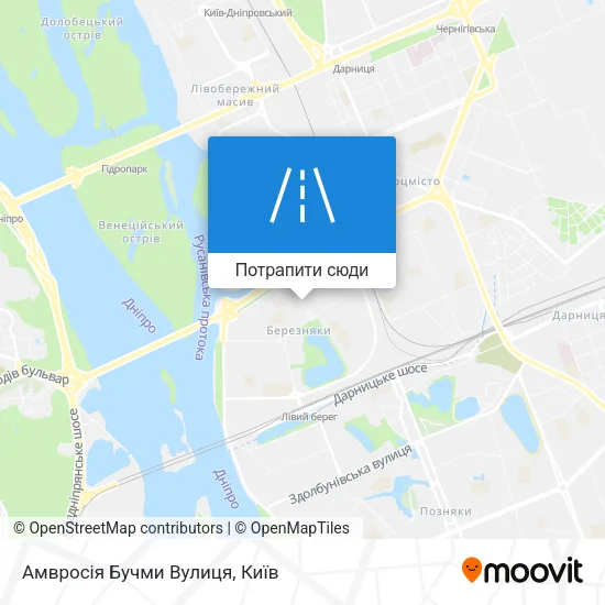 Карта Амвросія Бучми Вулиця