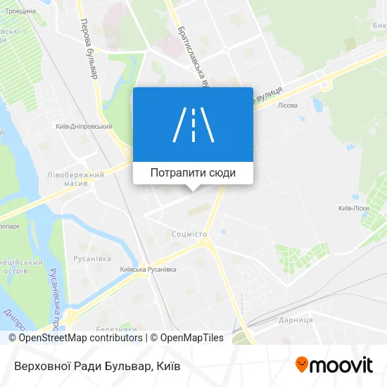 Карта Верховної Ради Бульвар