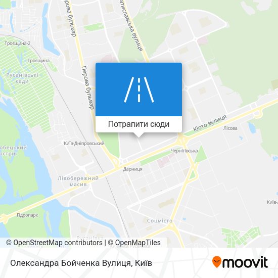 Карта Олександра Бойченка Вулиця
