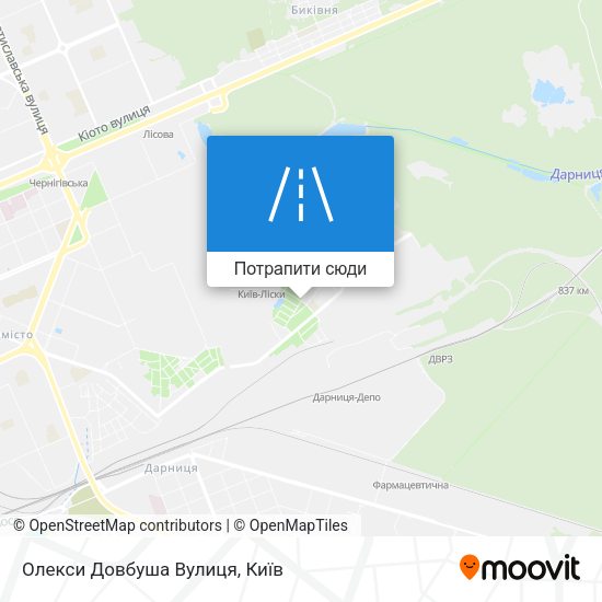 Карта Олекси Довбуша Вулиця