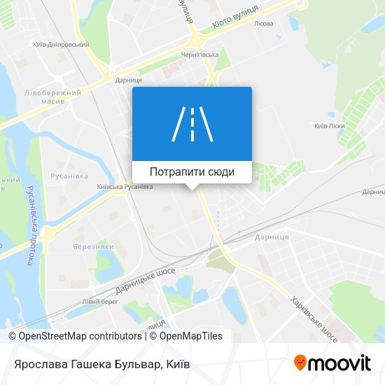 Карта Ярослава Гашека Бульвар