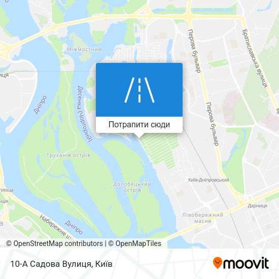 Карта 10-А Садова Вулиця