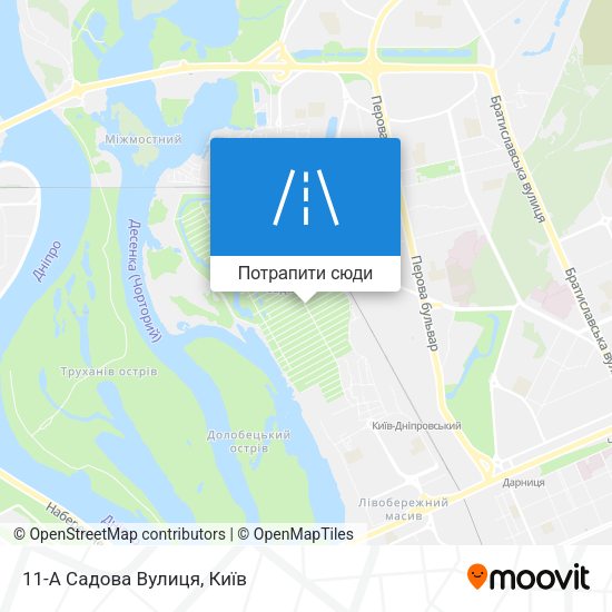 Карта 11-А Садова Вулиця