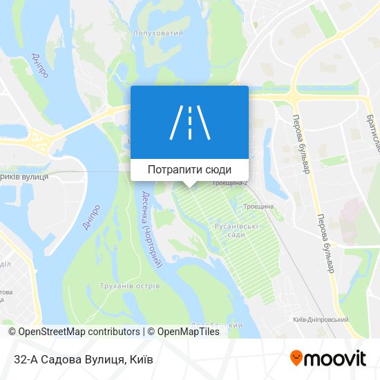 Карта 32-А Садова Вулиця