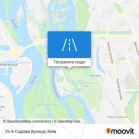 Карта 32-А Садова Вулиця