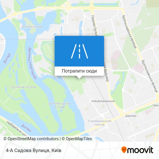 Карта 4-А Садова Вулиця