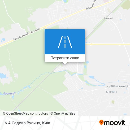 Карта 6-А Садова Вулиця