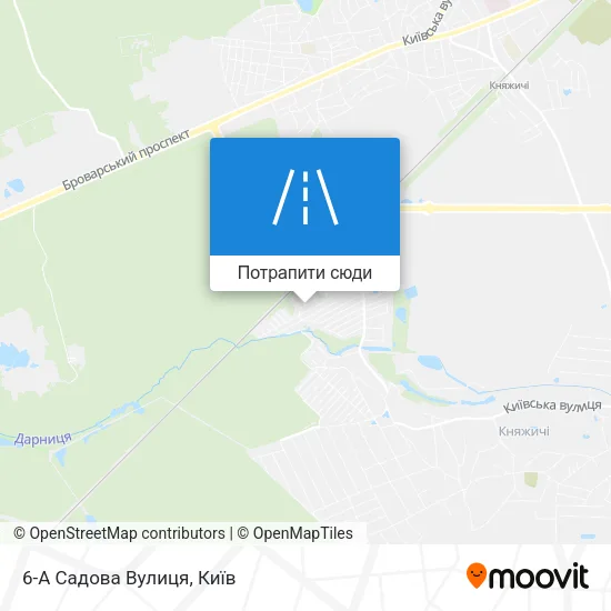 Карта 6-А Садова Вулиця