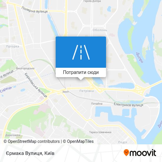 Карта Єрмака Вулиця