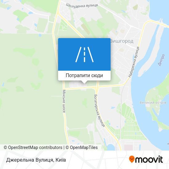Карта Джерельна Вулиця
