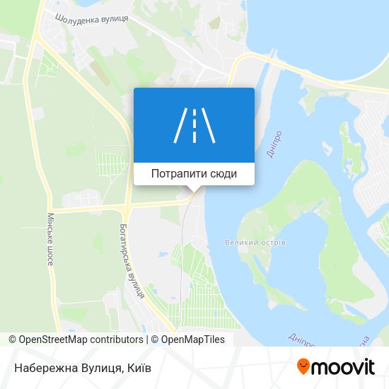 Карта Набережна Вулиця