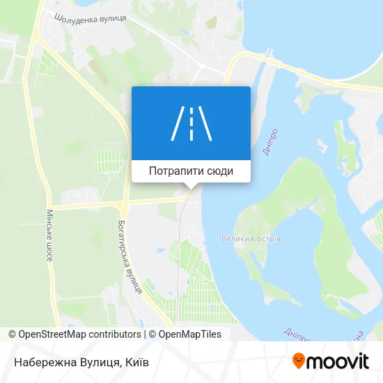 Карта Набережна Вулиця