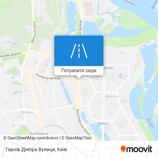 Карта Героїв Дніпра Вулиця
