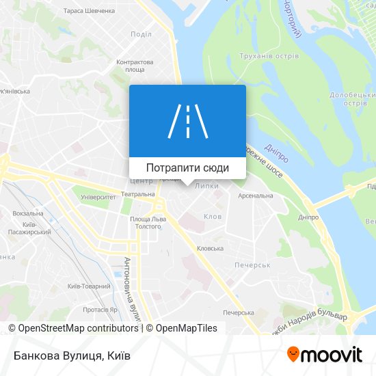 Карта Банкова Вулиця